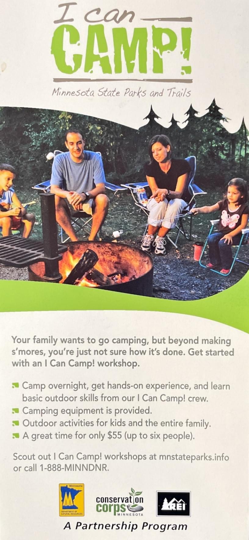 I Can Camp, MN DNR print ad